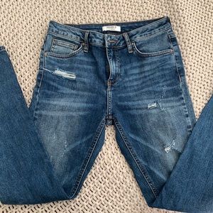 Mid High Waist Skinny Jeans